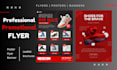 design urgent business flyer, one pager, marketing material