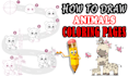 create how to draw animals coloring pages