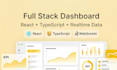 create full stack dashboard with react typescript charts realtime data