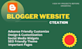 create and design blogspot blogger website