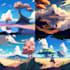 create an anime landscape for you