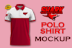 design custom polo shirt design and realistic mockup for your brand
