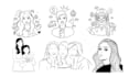 draw custom black and white hand drawn line art illustration