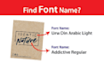 identify or find the font name perfectly from any image, pdf