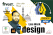 create custom vector art and line drawings