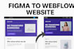 figma to webflow website with cms and ecommerce