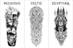 create professional custom tattoo design, tattoo sleeve