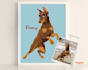 hand drawn disney cartoon from  your pet photo