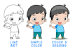 design 2d cartoon character