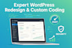redesign your wordpress website with expert  custom coding