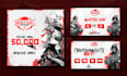design esports gaming poster and banner design