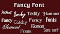 create fancy fonts for any purpose
