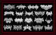 create a death metal band logo