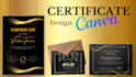 design elegant certificates on canva within 24 hours