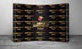 design custom red carpet backdrop, step and repeat from logo