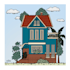 draw cartoon style building for you