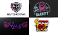do twitch streamer or youtube gaming channel logo design