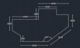 draft autocad 2d shapes, engineering drawing, technical and mechanical drawings