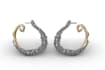design any earrings for 3d printing and rendering