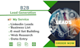do b2b lead generation, linkedin lead, and web research