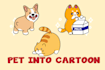 draw your pet cartoon in chibi kawaii style