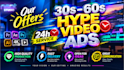 create impressive hype promo short video ads
