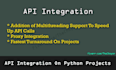 integrate API on your python project or develop API