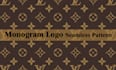 create a monogram seamless pattern design