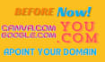 point your domain to google and canva sites