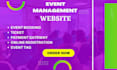 design an event website, event booking websites,  event management website