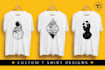 do creative custom minimalist t shirt design