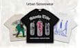 design premium streetwear clothes in grunge and urban style