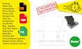 create dieline or die cut line for box packaging design