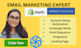 email sequence with  brevo mailchimp klaviyo abandoned cart flow SMS campaign