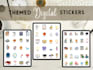 create digital stickers for digital planner and journal  for your etsy shop