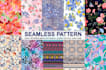 seamless patterns for fabric and textiles