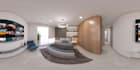 model and render in a 360 image