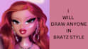 draw anyone in bratz doll style