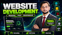 do website development as full stack web developer, front end, backend developer