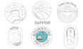 do minimalist monoline logo design for branding