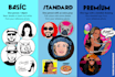 illustrate a pop art logo based on your photo