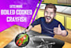 draw custom cartoon youtube thumbnail