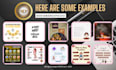 social media posts and canva templates