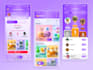 design a modern app or web UI with glassmorphism style