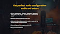 configure your audio, voice and microphone in obs or streamlabs