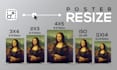 do bulk custom poster resizing service