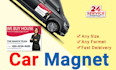 design a creative van, car magnets sign for you