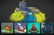 create low poly game ready props and assets for mobile games
