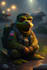 an exhausted pepe the frog
