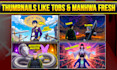 design manga, manhwa and other anime thumbnail in for youtube